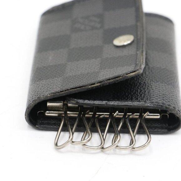 Louis Vuitton Damier Graphite 6 Key Holder Case Wallet - Picture 16 of 16